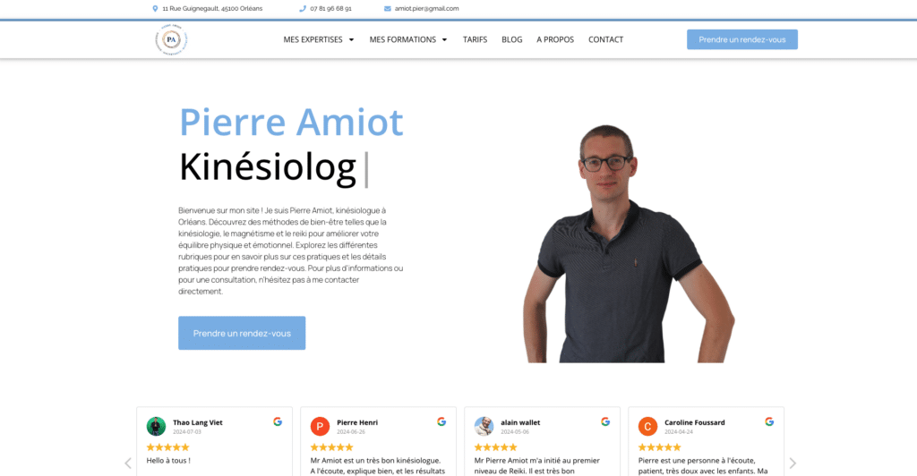 Pierre Amiot Kinésiologue magnétiseur reiki orléans