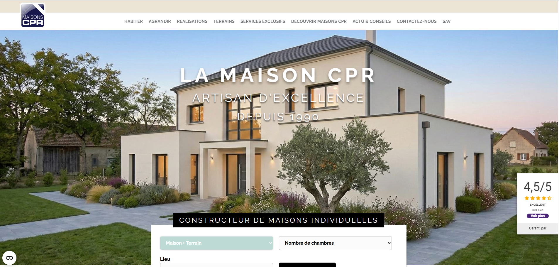 Site Maisons CPR